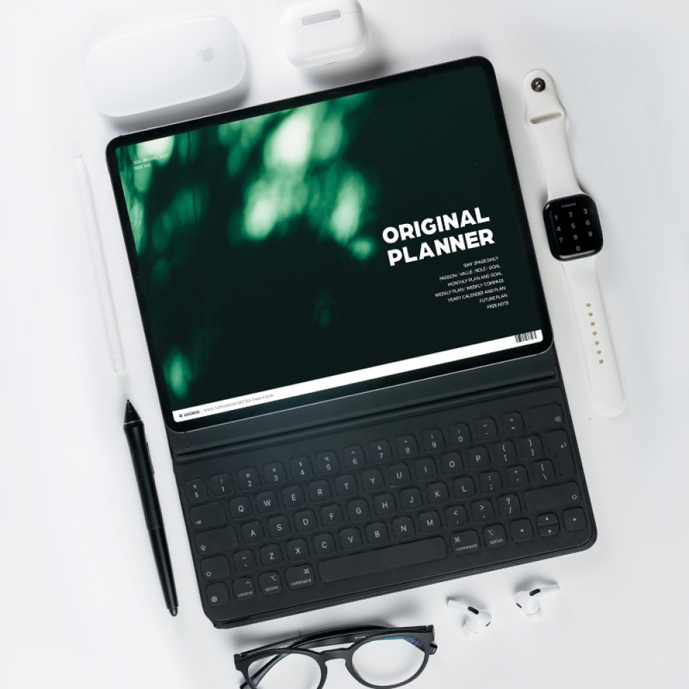 [태블릿 ver] 26년 오리지날 굿노트 PDF 디지털 속지 데일리(위클리포함) - 가로형(1D2P 형식)