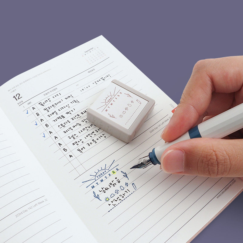 [사치하타] 데일리 로그 스탬프 마스터부 단품