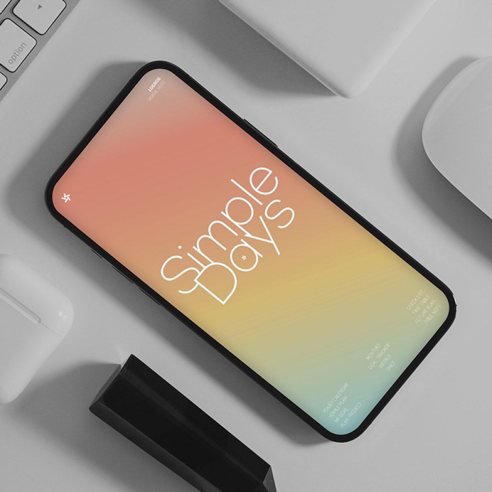 [모바일 ver] 26년 오리지날 굿노트 PDF 디지털 속지 데일리(위클리포함) - 심플데이즈(1D1P 형식)